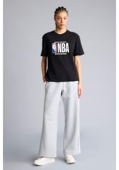 Defacto Nba Wordmark Relax Fıt Kısa Kollu Tişört G0717ax26spbk81 Siyah-bk81
