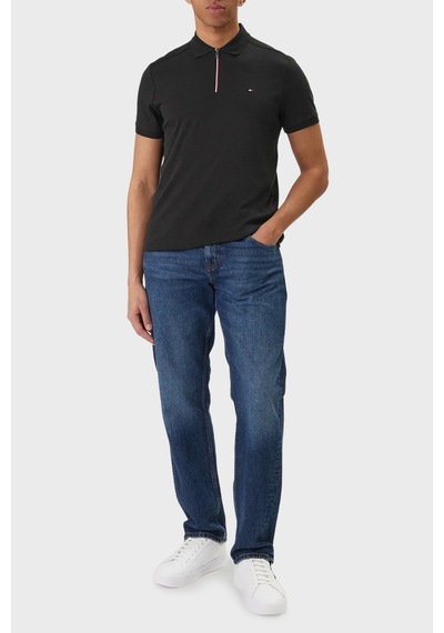 Tommy Hilfiger Erkek Polo Yaka T Shirt Mw0mw41613 Bds Siyah Siyah