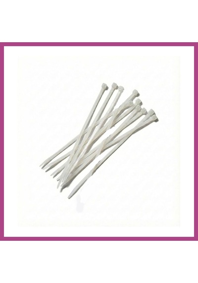 Gees Global Kablo Bağı Kelepçe Cırt 4,8x400mm 10'lu Beyaz Gbzs