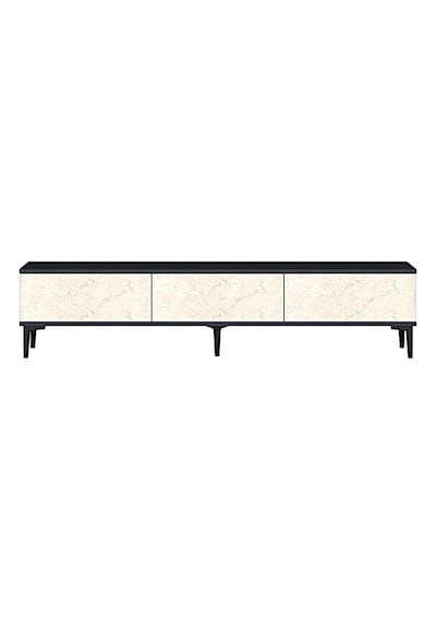 Tsa1899at Aplos Tv Stand, Tv Sehpası Antrasit-traverten 180cm
