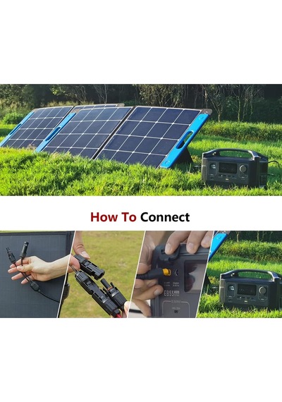 Güneş Enerjili Şarj Kablosu Xt60 Adaptör Bağlantısı Güneş Paneli 60w 110w 160w 220w 400w, Ef Ecoflow River Delt