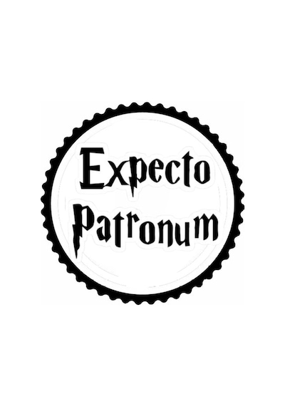 Expecto Patronum Tasarım Sticker 10 X 10 Cm