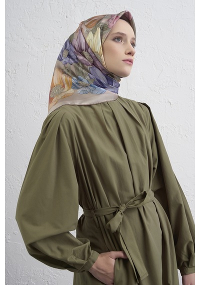 Armine Sura İpek Eşarp -2025/2026 -9403 Vizon