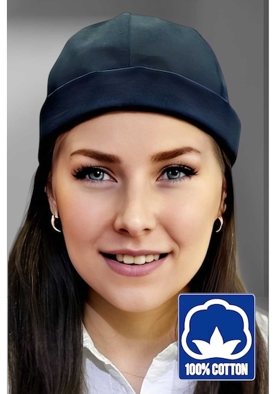 Unisex %100 Pamuklu Docker Şapka Lacivert