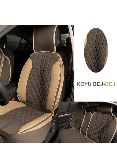 Elegance 5'Li Minder Koyu Bej-Bej / Klmny540