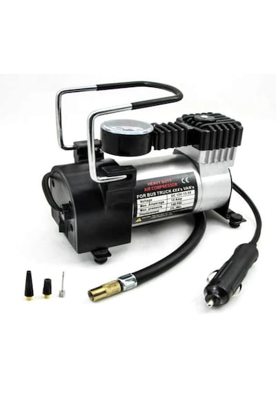Metal Gövde Araç Çakmaklık Hava Komresörü 12 Volt