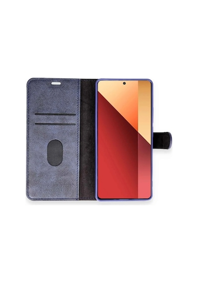 Newface - 221 - Xiaomi Redmi Note 13 Pro 4g Kılıf Trend S Plus Kapaklı Kılıf - Csmo-tex - - Siyah Sıyah