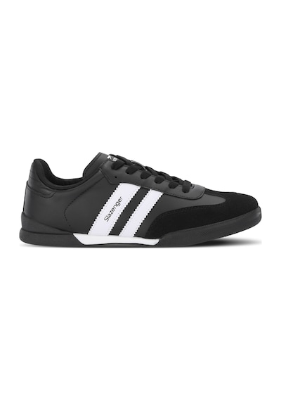 Slazenger Dakota I Erkek Siyah / Beyaz Günlük Spor Ayakkabısı Siyah - Beyaz