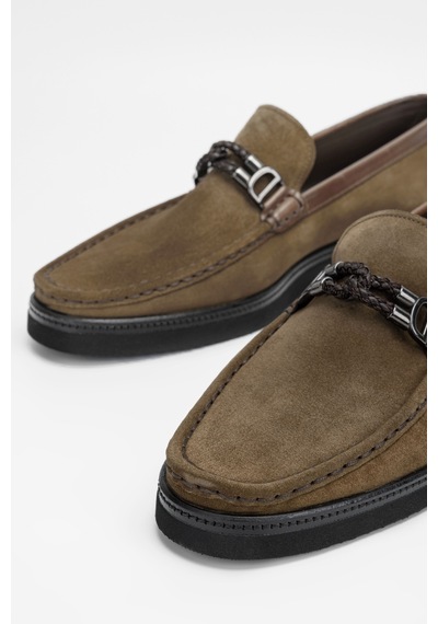 Valmenti Erkek Taba Süet Hakiki Deri Loafer Ayakkabı 342 8001 Erk Ayk Sk23/24 Taba