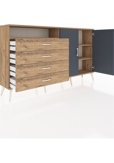 Arges Konsol 3 Raflı 4 Çekmeceli 2 Kapaklı 176x30x99 Çam-antrasit/çam Antrasıt/atlas Çam - Atlas Çam Arges Konsol 3 Raflı 4 Çekmeceli 2 Kapaklı 176x30x99 Çam-antrasit/çam Antrasıt/atlas Çam - Atlas Çam