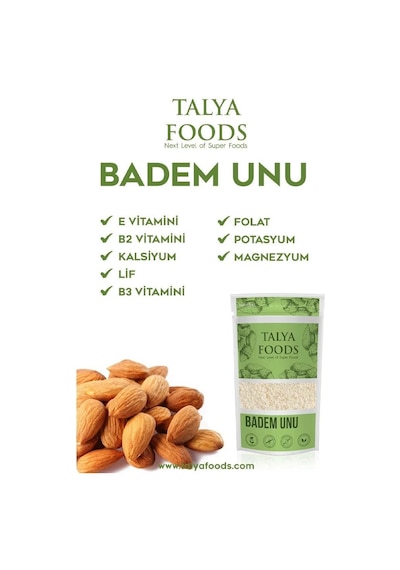 Talya Foods Zarsız Badem Unu 250gr-3061