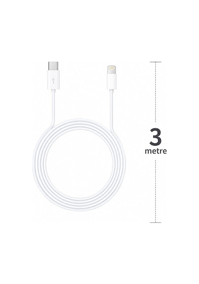 Type-c To Lightning Şarj Kablosu 3 Metre Hızlı Şarj Ve Usb Veri Aktarım Kablosu, High Speed Charging Destekli Uzun Genel Type-c To Lightning Şarj Kablosu 3 Metre Hızlı Şarj Ve Usb Veri Aktarım Kablosu, High Speed Charging Destekli Uzun Genel