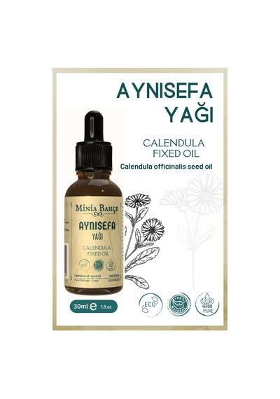Minia Bahçe Bitki Ve Sanat Atölyesi Aynısefa Yağı Calendula officinalis Çiçek Maseratı 30 ML