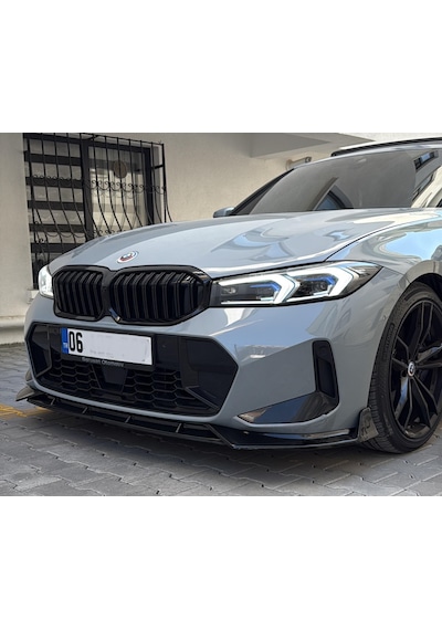 Bmw G20 Lci Ön Lip 3 Parça Ön Ek - Boyasız Mat Siyah - Bodykit Store