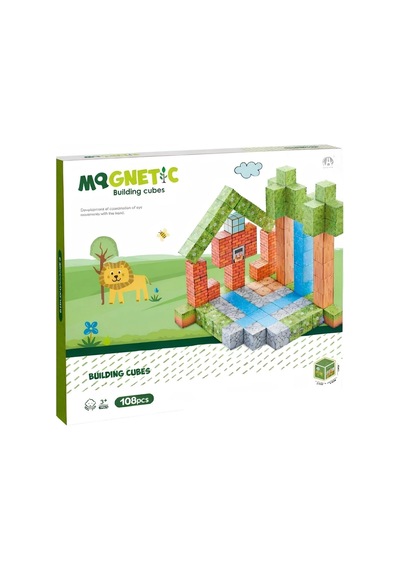 Magnetic Tiles Cubes 108 Parça