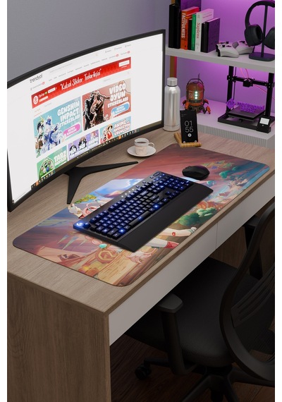 Varesa Genshin Impact Anime Gacha V1 - 90x40 Xxl Gaming Mouse Pad Fare Altlığı