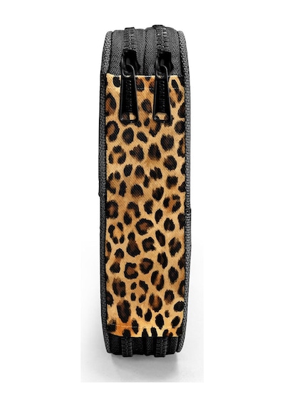 Coral High İki Katlı Düzenleyici Kalem Kutusu - Kahverengi Leopar, Kız Çocuk/kadın, Kahverengi Leopar Kahverengi