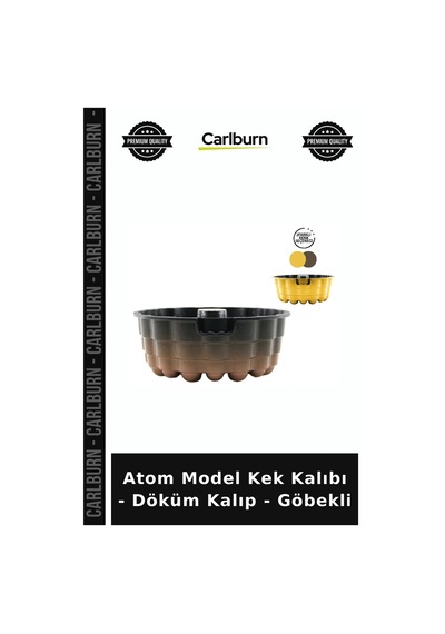 Özel Üretim Mutfak Fırın Sunum Atom Model Kek Kalıbı - Döküm Kalıp - Göbekli
