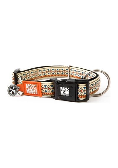Max & Molly Urban Pets Original Serisi Akıllı Künyeli Köpek Boyun Tasması S, Etnik