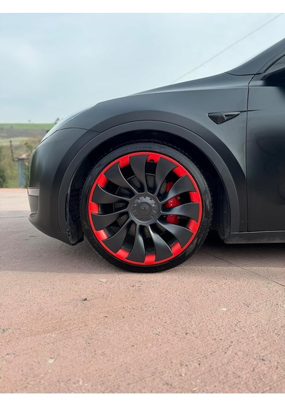 Ayaltes Tespx Tesla Uberturbine 21'' Kırmızı Jant Koruyucu 1 Jant