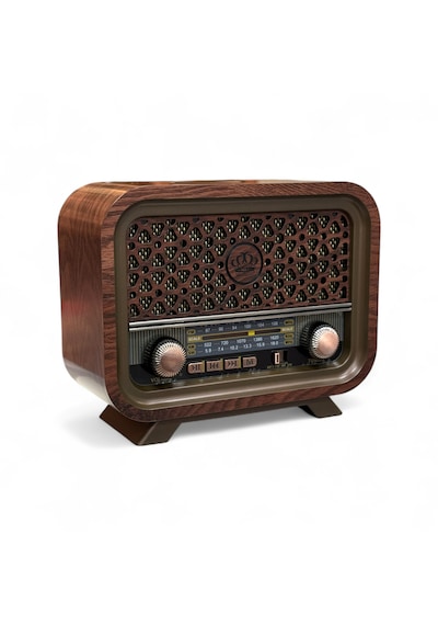 Rt-736a Nostaljik Ahşap Görünüm Radyo,eskitme Trend Nostalji Radyo