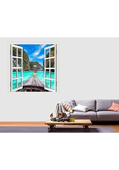 Pencere Poster Duvar Kağıdı Sandal Yapışkanlı Sticker Diğer