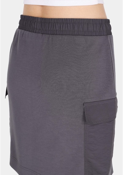 Colin's Colins Slim Fit Düz Bağcıklı Kadın Antrasit Etek Cl1071713 Q1.v1 Ant Antrasit