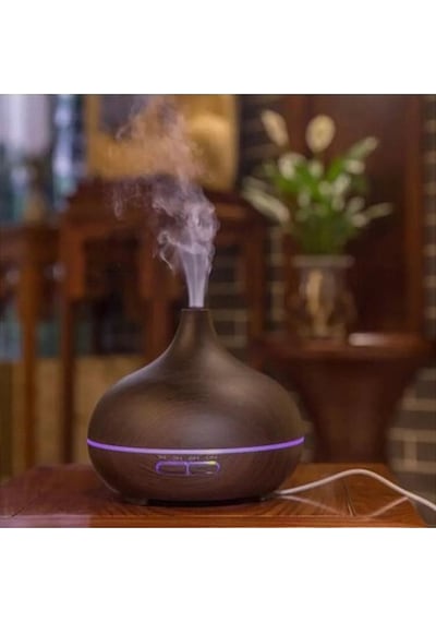 Mi7a Ultrasonik Hava Nemlendirici Uçucu Yağ Difüzör 550 Ml Kumandalı Buhar Makinası Ve Aroma Difüzörü
