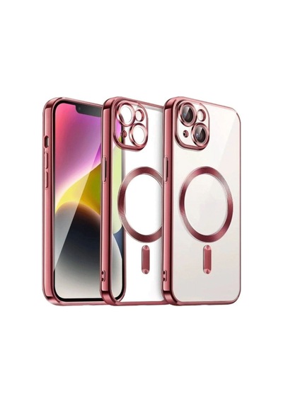 Apple İphone 15 Kılıf Kross Magneticsafe Kapak - Kırmızı Çok Renkli