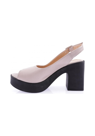 Dgn 28003-2108 Bayan Dolgu Taban Topuklu Sandalet 28003-2108-R0378 Buz