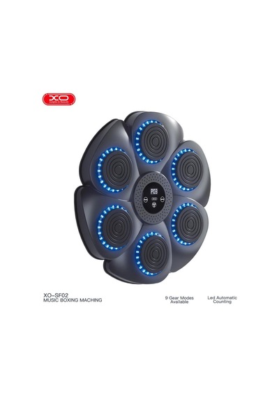 Duvara Monte Müzikli Akıllı Boks Antrenman Makinesi Rgb Işıklı Boks Hedefi + 2 Eldiven