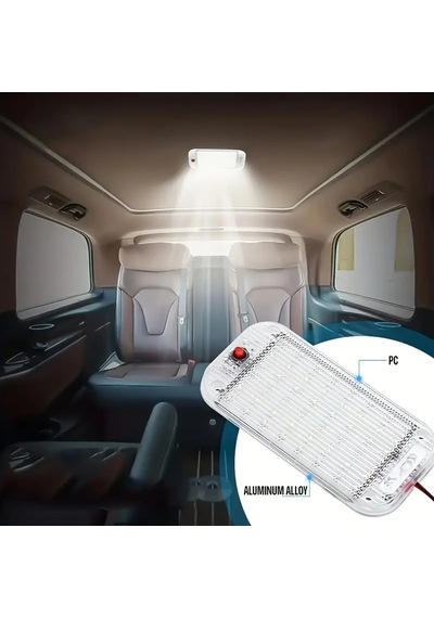 2 Adet 12 Volt Kamyon Ve Karavan Tavan Lambası 48 Led