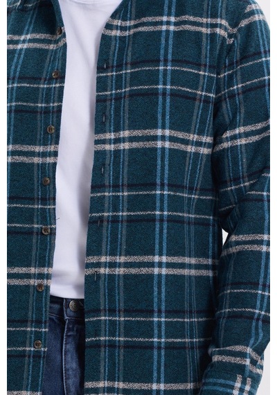 Tudors Erkek Slim Fit Dar Kesim Kareli Kışlık Oduncu Gömlek-42199 Mint Tudors Erkek Slim Fit Dar Kesim Kareli Kışlık Oduncu Gömlek-42199 Mint