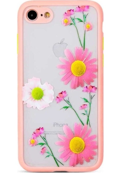 Apple Uyumlu iPhone 8 Kılıf Zore Fily Kapak Pembe