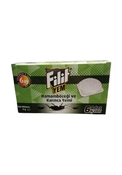 Filit Hamam Böceği Ve Karınca Yemi - 6 Adet X 9 Gr Etkili Parazit Kontrolü
