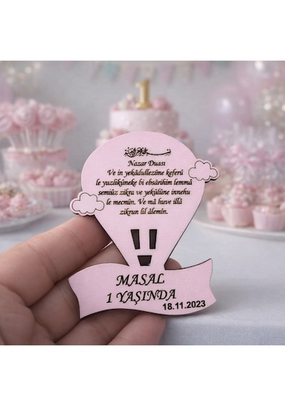 Doğum Günü Nişan Söz Sünnet Düğün İçin Magnet No 26 Renkli