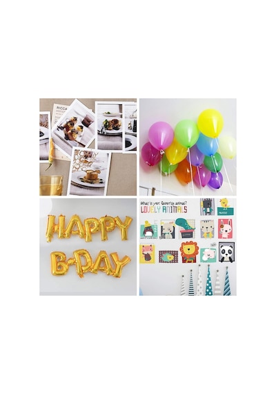 Sticker Damla Model Çift Taraflı Yapışkan Balon Yapıştırıcısı Bx40 Çok Renkli
