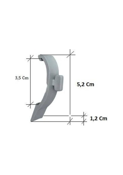 Korniş Stor Perde Zebra Montaj Aparatı Dar Kasa 3.5 Cm 10 Adet