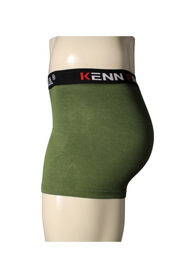 Kenn Paul Erkek Haki Premium Bambu Boxer Rahat Boxer Esnek Kumaş Çok Renkli