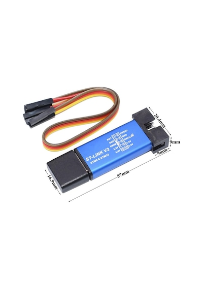 St-lınk V2 Mini -- Stlınk V2 Klon -- Metal Kutu -- Stm32 Arm Jtag Programlayıcı - St Link V2