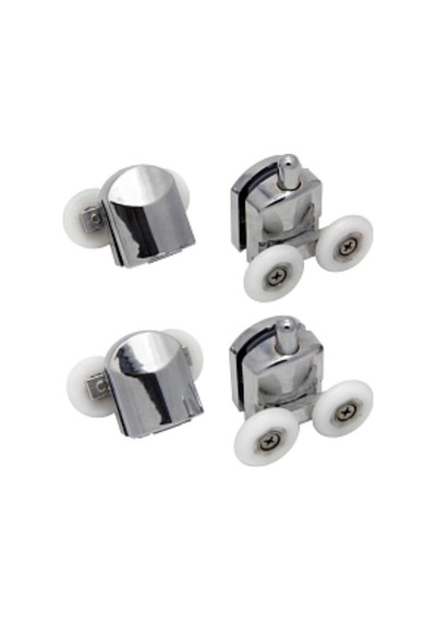 Teker 8 Li Set Duşakabin Tekerleği Alt Üst Cam Kabin Rulman Makara 24 Mm Krom Beyaz - Şeffaf Teker 8 Li Set Duşakabin Tekerleği Alt Üst Cam Kabin Rulman Makara 24 Mm Krom Beyaz - Şeffaf