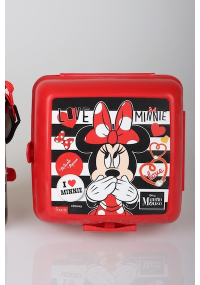 X Dekomus Lisanslı Minnie Mouse 500 Ml Çelik Matara Ve Beslenme Kabı Seti Altın