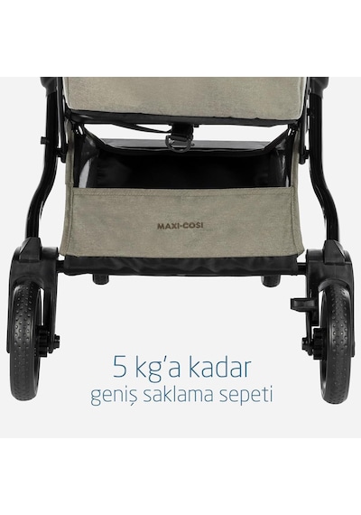 Maxi-Cosi Eva Otomatik Katlanan Kompakt Seyahat Sistem Olabilen Bebek Arabası Twillic Truffle