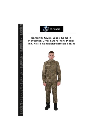 Kamuflaj Giyim Erkek Kombin Mevsimlik Giysi Sword Yeni Model Tsk Kışlık Gömlek&pantolon Takım Çok Renkli