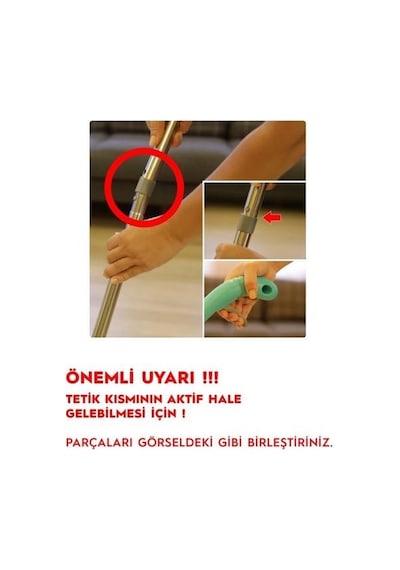 Smarter Shıny Sprey Mop + Yedek Set Beyaz