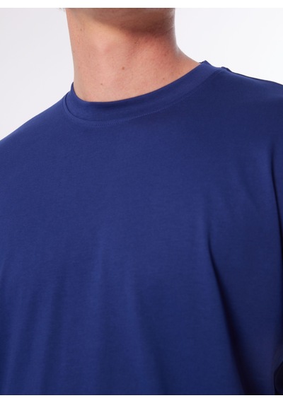 John Richmond Bisiklet Yaka Mavi Erkek T-shirt Ump24013ts