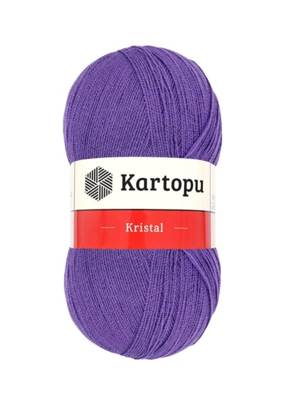 Kristal K703 Lila Örülmesi Kolay Yumuşak Tüylenmez Örgü İpi