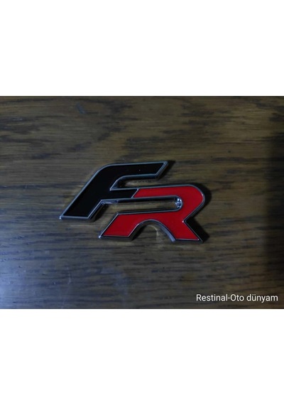 Seat Fr Metal Logo Arka Bagaj Amblem Arma Yapıştırma Araba Aksesuarı Yeni Ürün Siyah Kırmızı