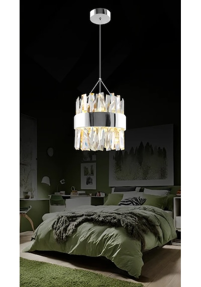 Roxy Tekli Taşlı Led Avize 3119-w83-2q-ky Krom