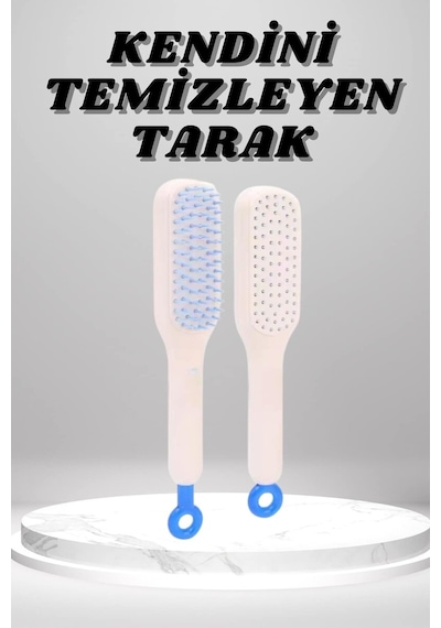 Silikon Yumuşak Sıkı Dişli Sihirli Geri Çekilebilir Tarak Kendini Temizleyen Saç Fırçası 00666300